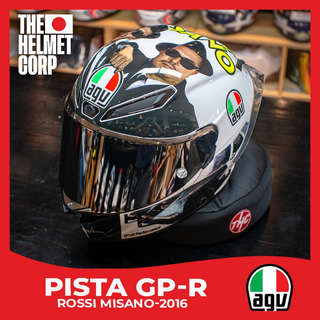 AGV PISTA GPR ROSSI MISANO 2016 'TWO BROTHER' ORIGINAL FULL FACE CARBON HELMET