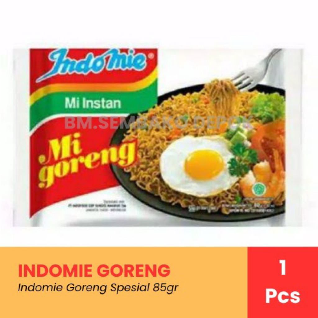 

Indomie Goreng 85gram / Indomie Goreng Termurah / Indomie Goreng Depok
