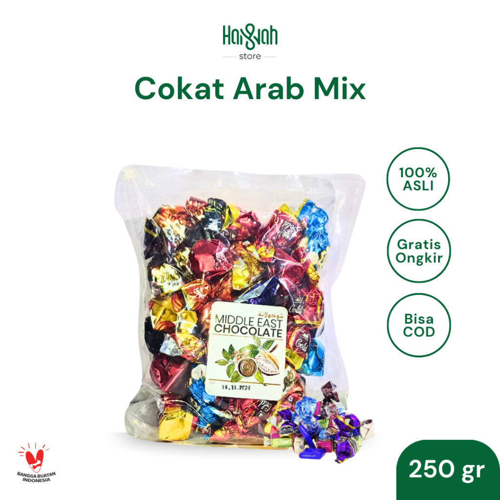 

Coklat Arab Mix 250 Gram Cokelat Import Oleh Oleh Haji Umroh