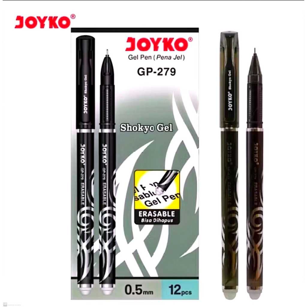 

Pulpen JOYKO Hitam Bisa Dihapus GP-279 Tebal 0.5mm Isi 12 Pcs | Pena Joyko Bisa Dihapus GP-279 Isi 12 Pcs 0.5mm - Black