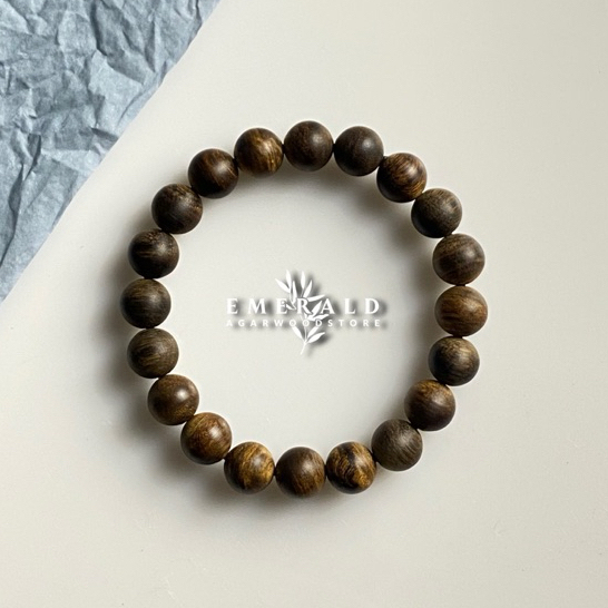 Gelang Kayu Gaharu Kalimantan 10mm - Gelang Gaharu Asli