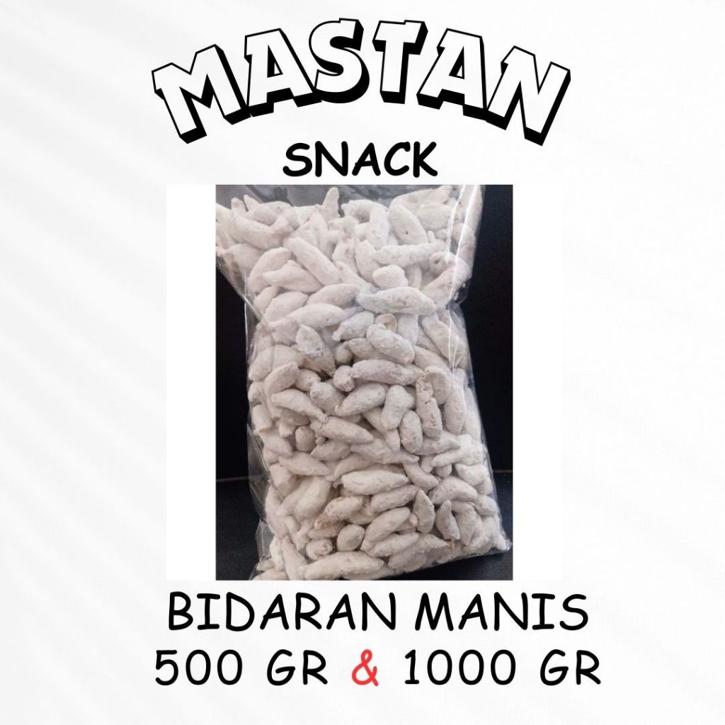 

[500gr & 1kg] Bidaran Manis Premium Camilan Salju Telur Gabus Gula Halus