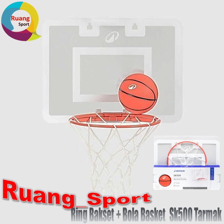 Tarmak Ring Basket + Bola Basket SK500 Tempel Dinding / Gantung Pintu Original