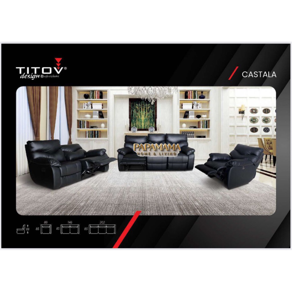 Sofa Titov Castalla - Sofa Tamu Titov minimalis garansi 5thn - Medan