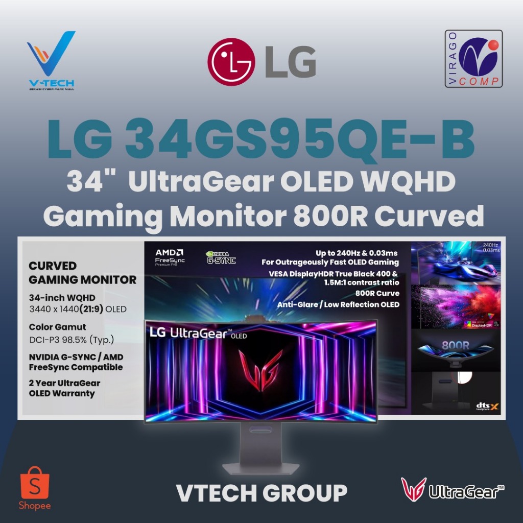 LG 34GS95QE Monitor Gaming