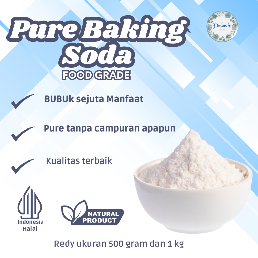 

Pure Baking soda bubuk sejuta manfaat,food grade tanpa campuran