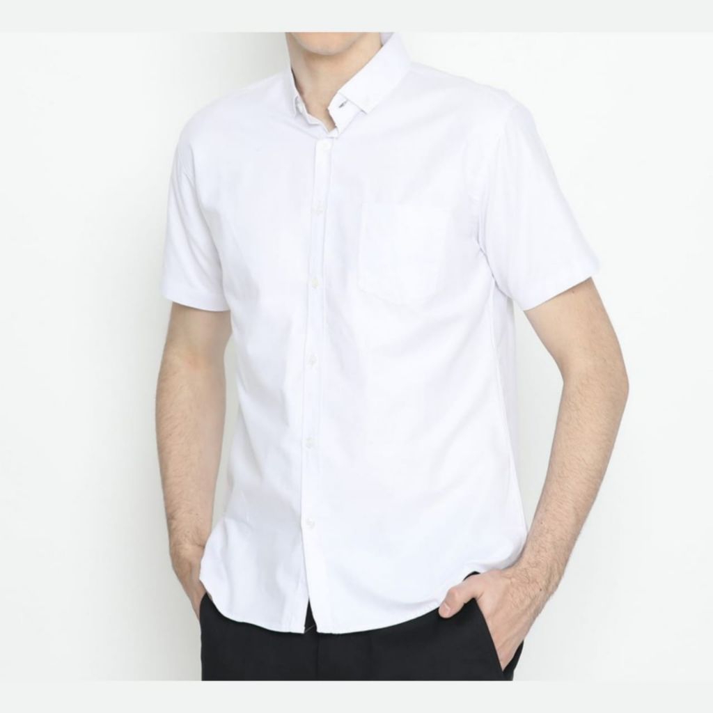 Kemeja Pria Putih Polos Kemeja Premium Kemeja Slimfit Kemeja Pria Kekinian Kemeja Santai Kemeja Prem
