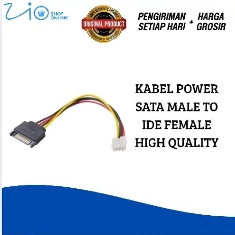 Kabel Power Sata Male To Ide Female