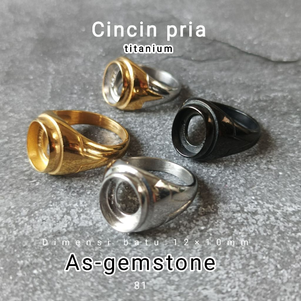 Ring Cincin N13[titanium] 12*10