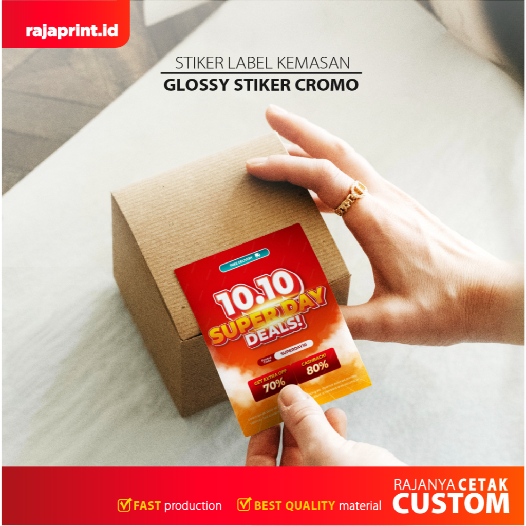 

Print Sticker - Cetak Stiker Vinyl A3+ - Stiker Label