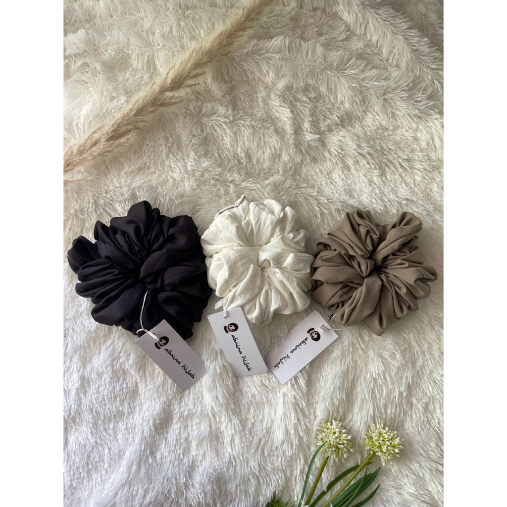 Abrina Hijab Medan - Scrunchie Kain Voal / Cepol Hijab Kain Voal / Ikat Rambut Hijab