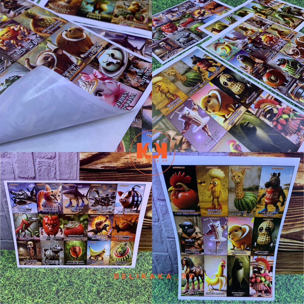 

(1 LEMBAR) STICKER MINI KARAKTER ANOMALI / STIKER BUKU ANOMALI / STIKER MOTIF ANOMALI KARTUN ANAK