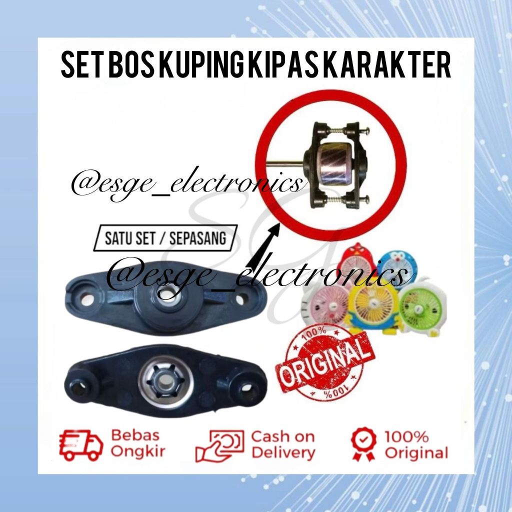 SET BOS KIPAS ANGIN BOSING KIPAS ANGIN KARAKTER BOSING KUPING HITAM KIPAS ANGIN MINI MEJA