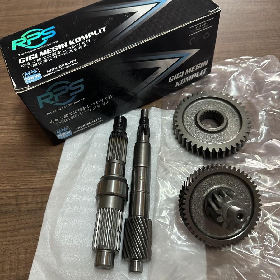 RPS MIO M3 GIGI MESIN KOMPLIT GEAR GARDAN GIR ASSY KIT SET RASIO BESAR KECIL RATIO CVT AS PULLY PULL
