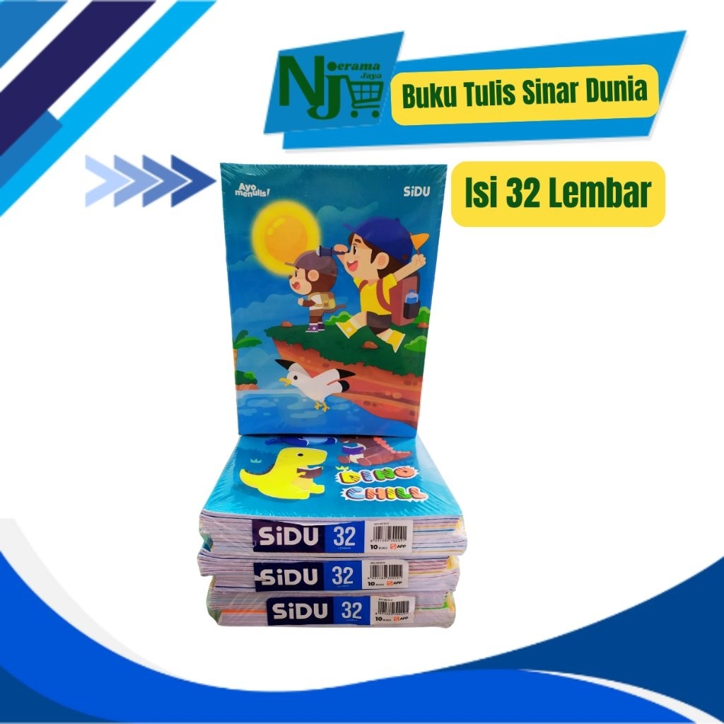 

Buku tulis Sinar Dunia isi 32 lembar