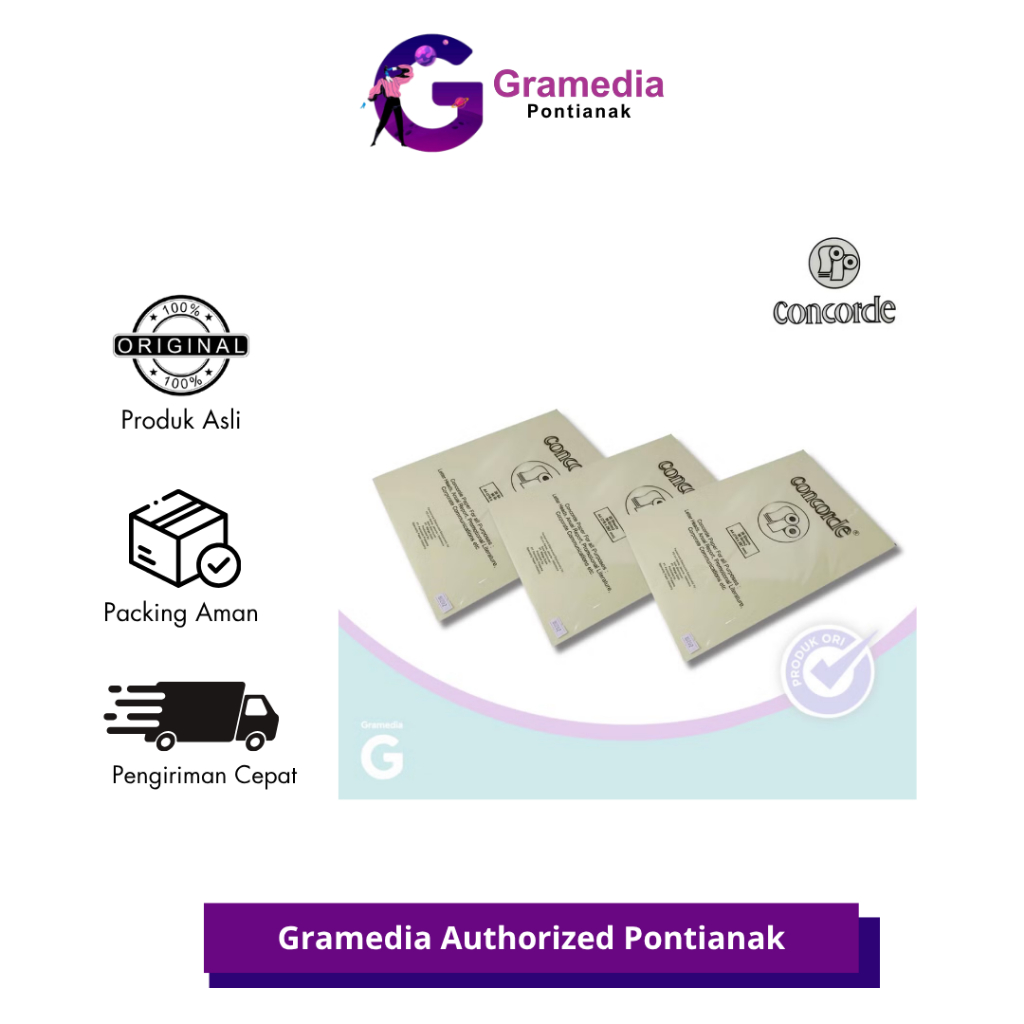 

GRAMEDIA PONTIANAK - PAPER CONCORDE PK-CC A4 90GSM LIGHT YELLOW - KERTAS COPY