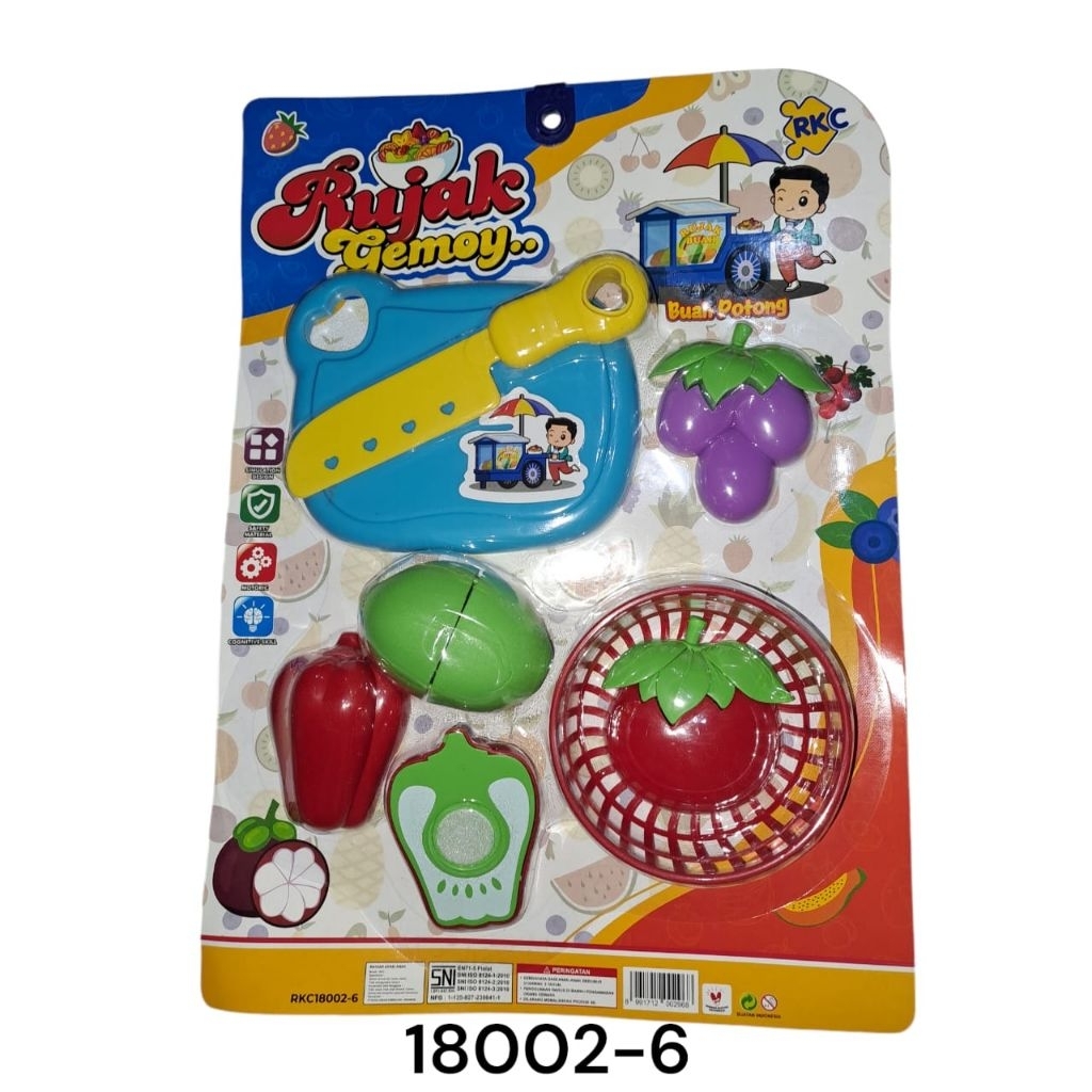 Mainan Rujak Buah Gemoy || Mainan Buah Potong