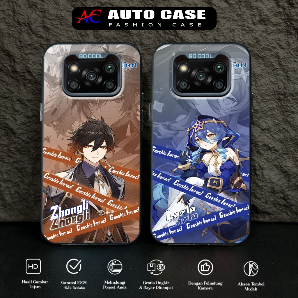 Premium Matte POCO X3 X3 NFC X3 PRO Motif GNSHN Hard Casing Hp Auto Case Case Socool IMD Softcase Hp