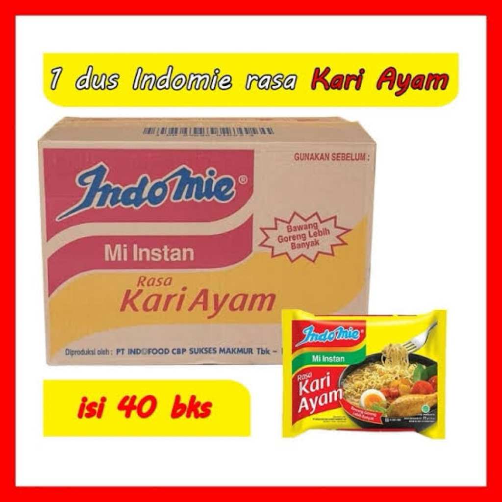 

indomie KARI AYAM KARTON (40pcs)
