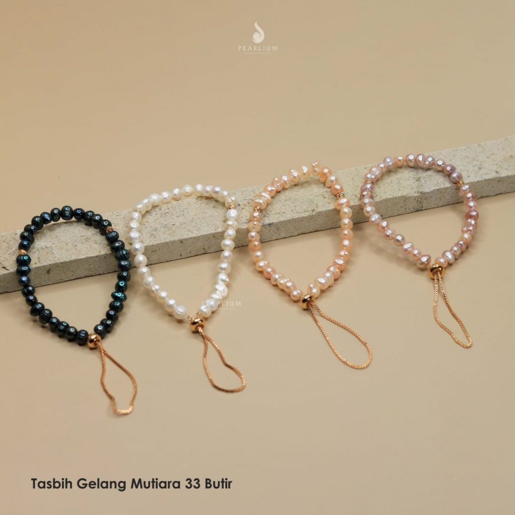 TASBIH GELANG MUTIARA ASLI PREMIUM LOMBOK