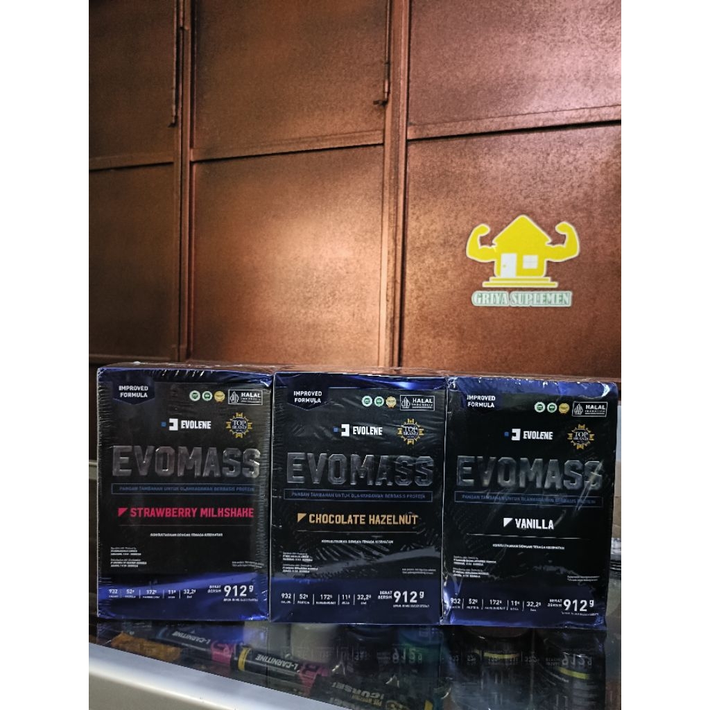 Evolene Evomass 912gram/2lbs mass gainer