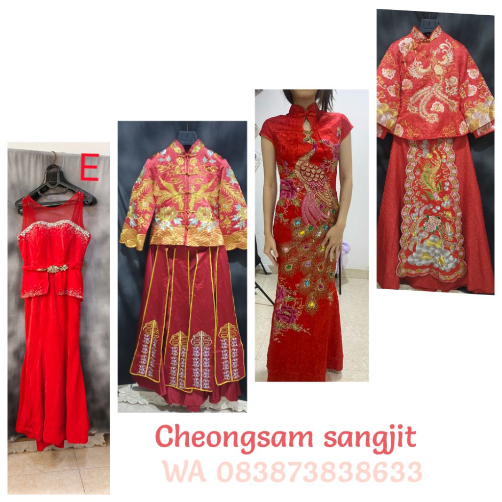 baju sangjit gaun pesta gown bridal