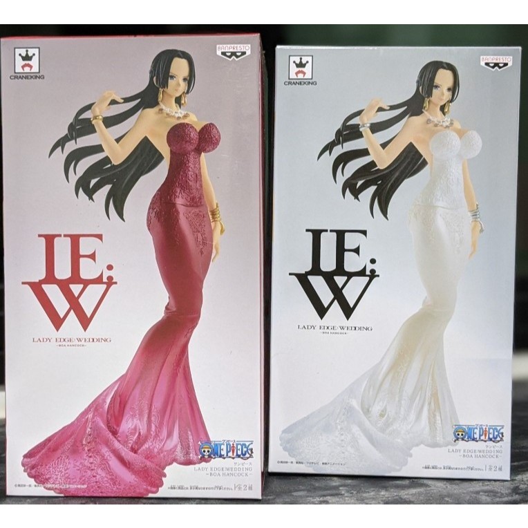 Action Figure One Piece Boa Hancock Lady Edge Wedding Set Red & White
