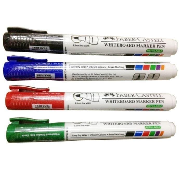 

Spidol WHiteboard Faber Castell - MERAH HARGA 1Pcs