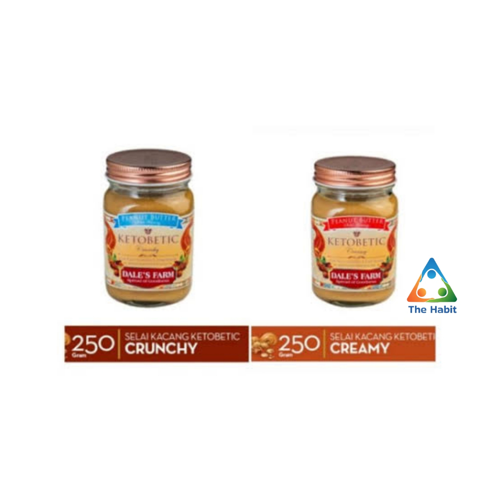

(The Habit) Dale's Farm KetoBetic Creamy Selai Kacang Keluarga Crunchy / Original 250 gr