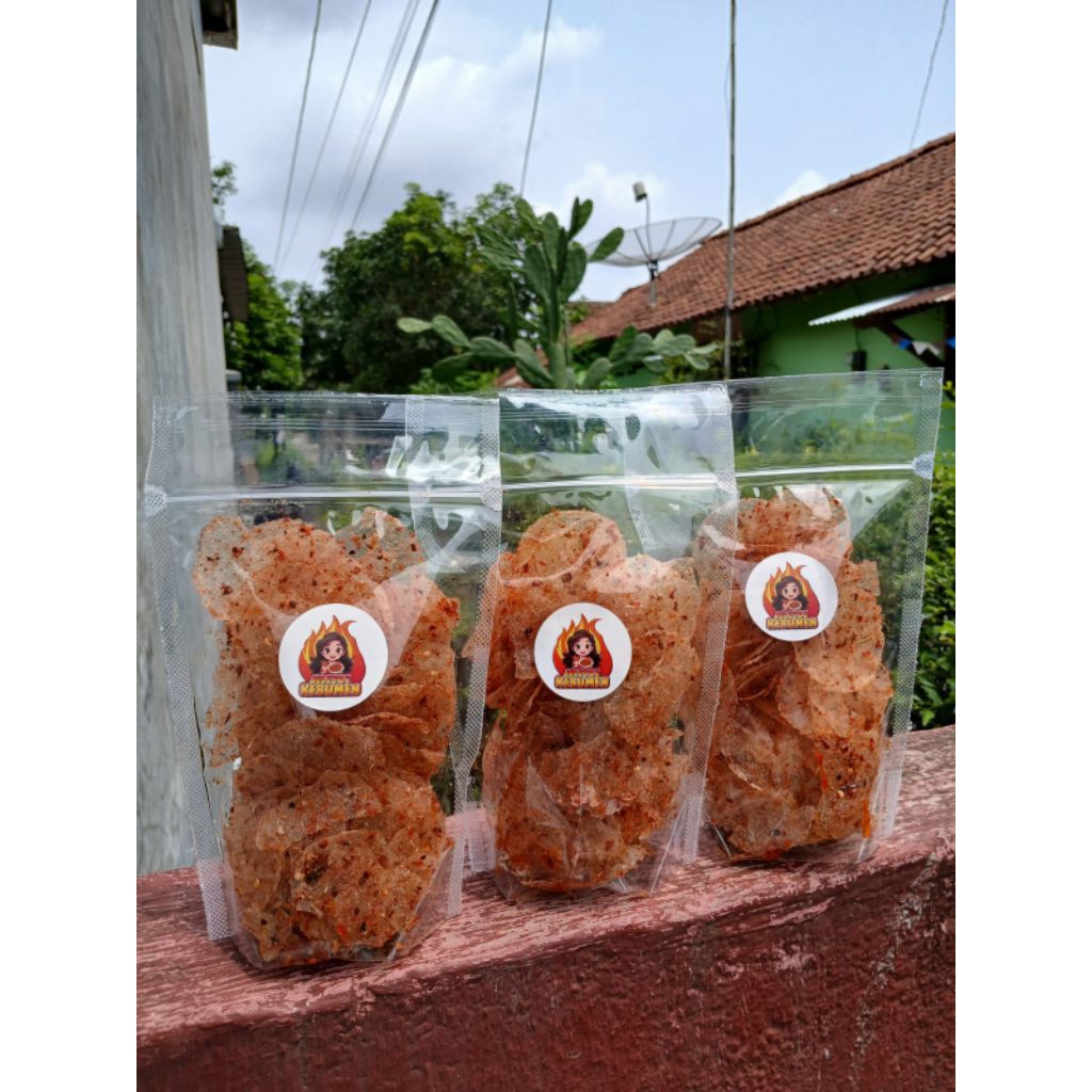 

Kripik Kaca Pedas asin daun jeruk 35g & 100g by Snackora