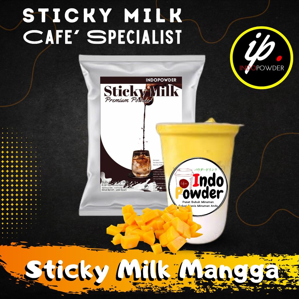 

IP Jakarta - Bubuk Minuman STICKY MILK MANGGA 1Kg Untuk Cafe, Waralaba dan Usaha Minuman