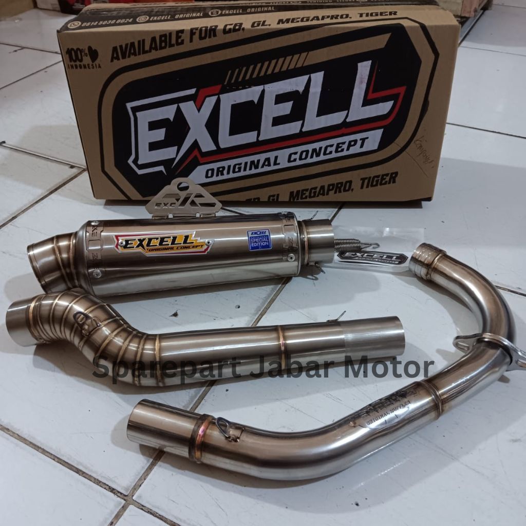 Knalpot Racing Kenalpot Dor Kompetisi Original Excell PNP CB GL MP TIGER
