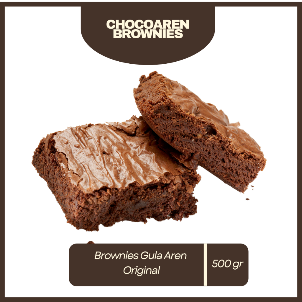 

Brownies ArenChoco Fudge | Brownies Gula Aren | Brownies Chocoaren | 250 Gr | Nes Brownies Chocoaren |