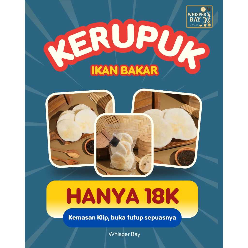 

Kerupuk Ikan Bakar Tenggiri Asli Bangka – Renyah, Pedas, Wangi Arang!