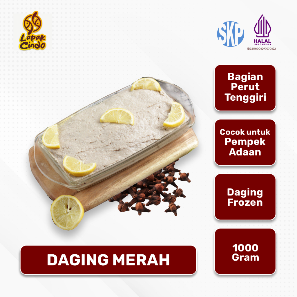 

LAPAK CINDO_DAGING MERAH BAGIAN PERUT TENGGIRI COCOK UNTUK PEMPEK ADAAN