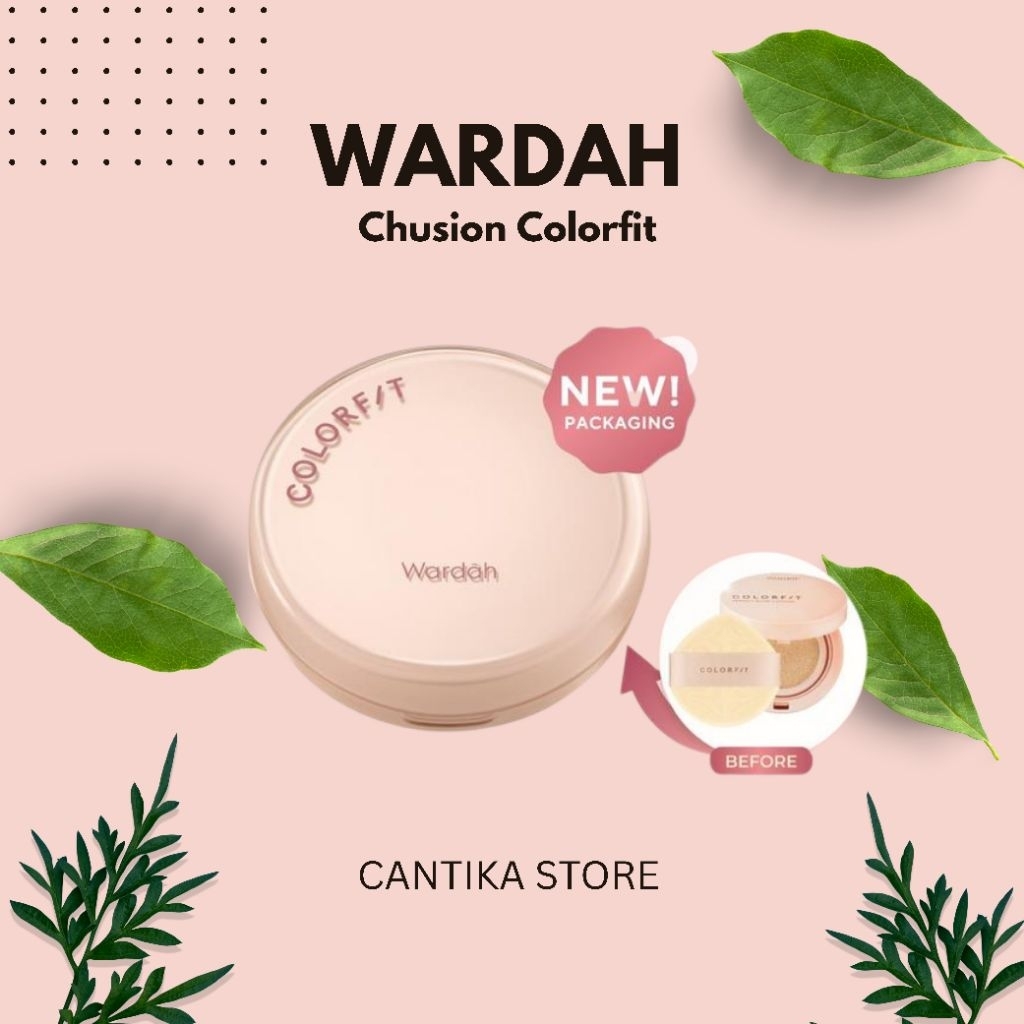 WARDAH COLORFIT - Perfect Glow Cushion | SPF 33 PA+++ | 15 gr + (FREE BUBBLE WARP)