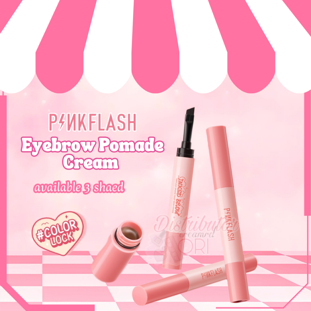 PINKFLASH Tahan air Eyebrow Pomade Cream Tahan lama Smudgeproof Quick-drying Shaping | BPOM