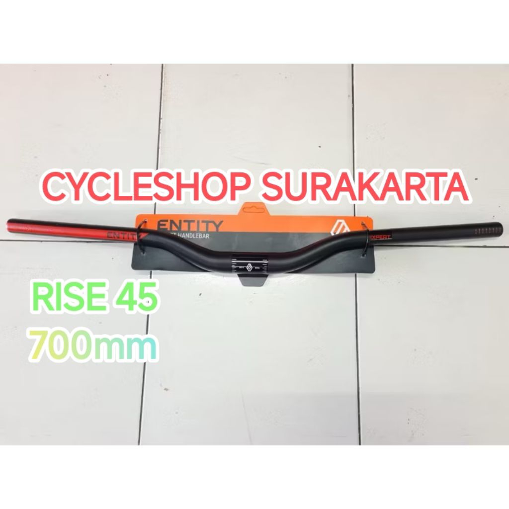handlebar mtb entity expert alloy rise 45 70cm - new original