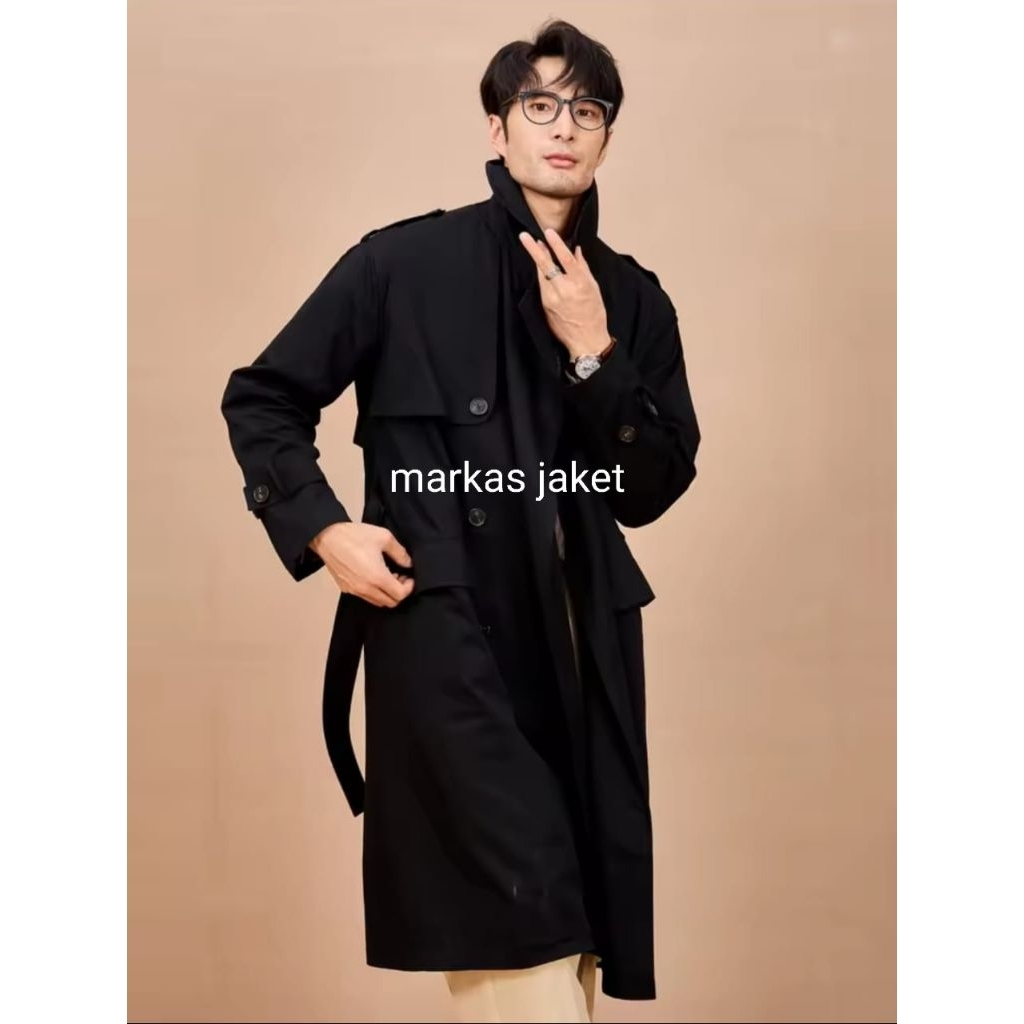 jaket jubah pria,jaket panjang pria