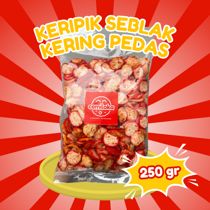 

Cemiloka Keripik Seblak Kering Pedas 250 Gram | Snack Pedas Kriuk | Cemilan Kekinian Khas Bandung | Seblak Daun Jeruk | Camilan Pedas Level | Makanan Ringan Pedas | Keripik Jablay | Snack Viral Shopee | Teman Rebahan & Nugas