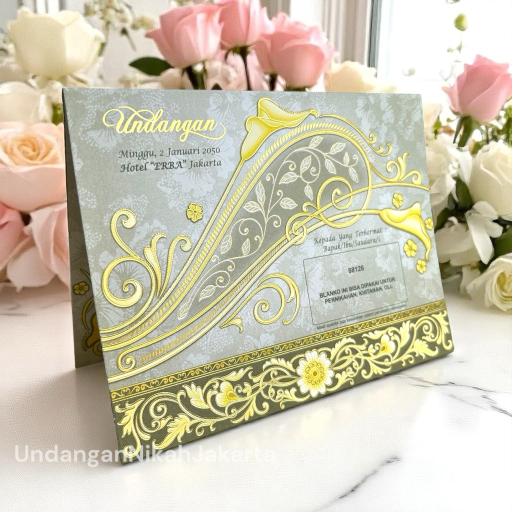 Blangko Undangan Kosong Pernikahan Erba  BLANKO UNDANGAN  MURAH Simple 88126