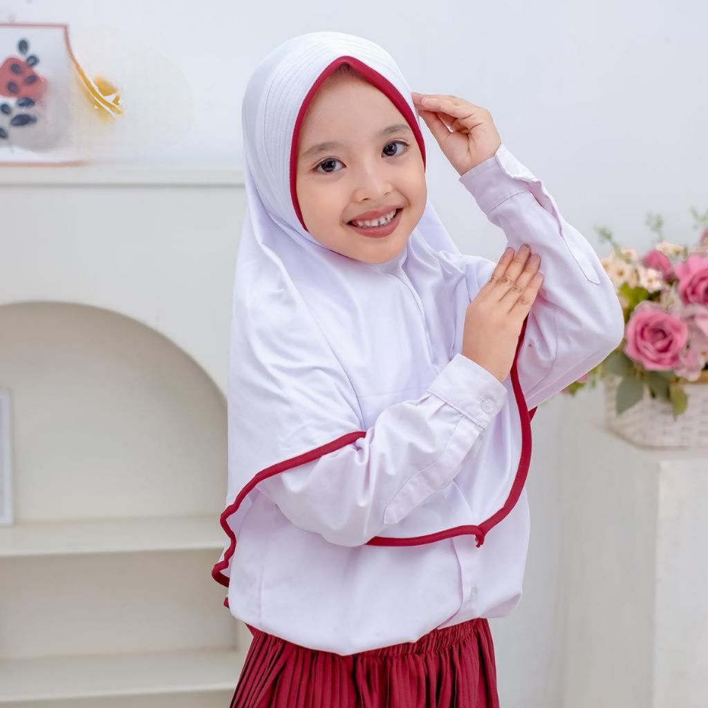 TERMURAH Kerudung Sekolah SD Anak Perempuan Jilbab Anak SD Perempuan