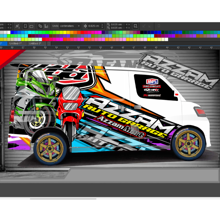 STIKER DECAL GRANDMAX BLINDVAN LUXIO APV AVANZA DLL