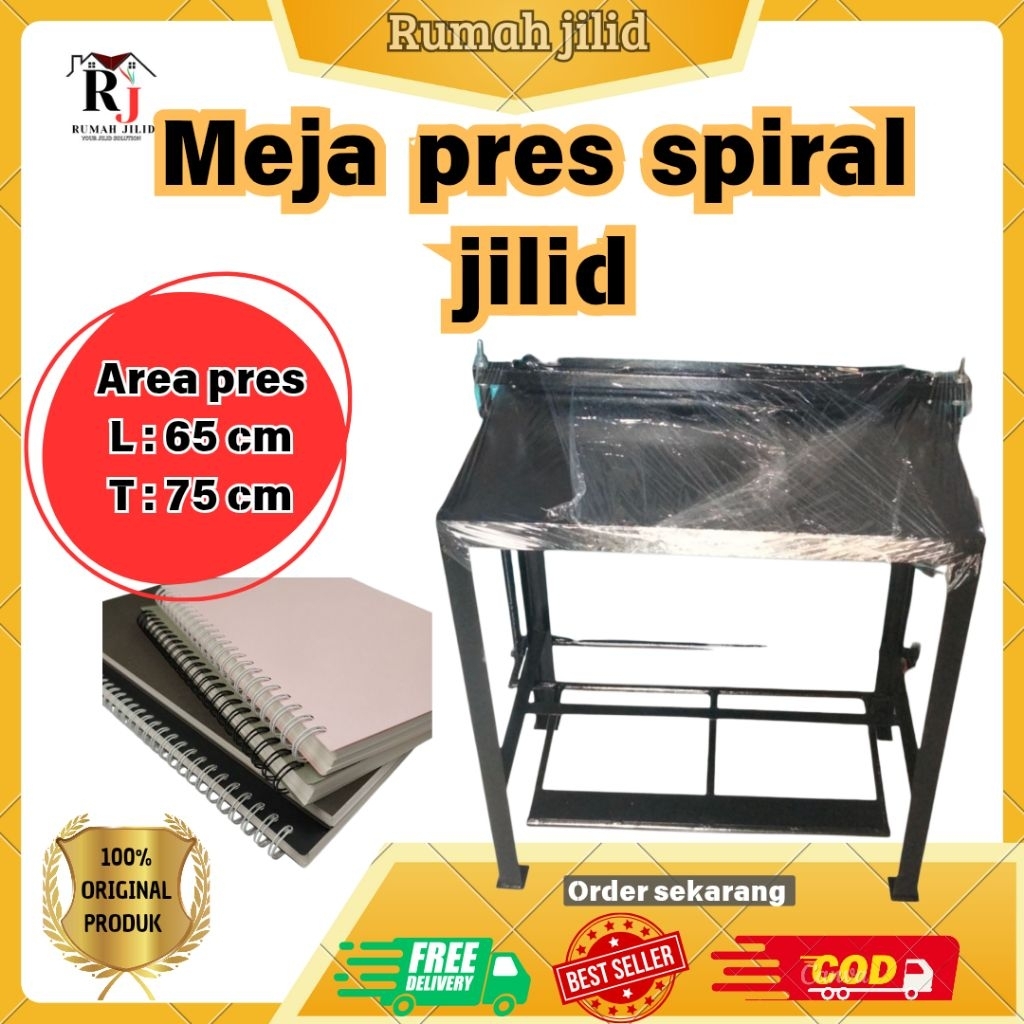 

meja pres pembulat ring spiral kawat spiral Jilid uk 65 cm