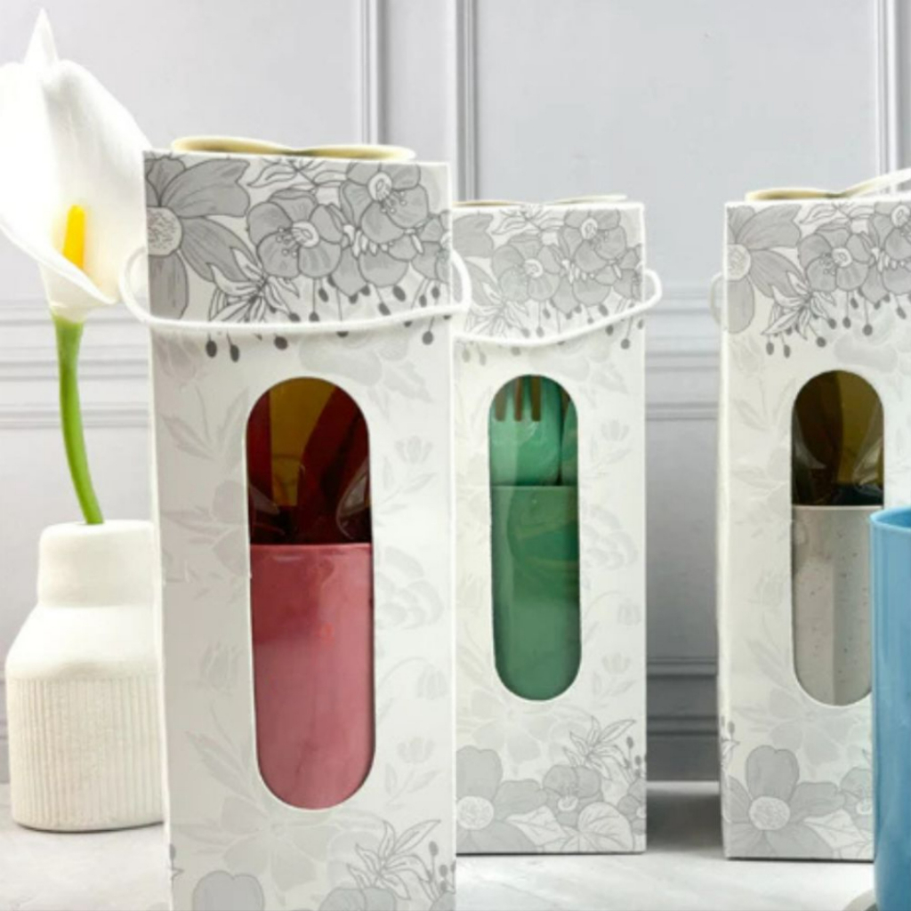 GELAS PLASTIK MURAH + SENDOK SET KEMASAN MIKA KEMASAN DUS