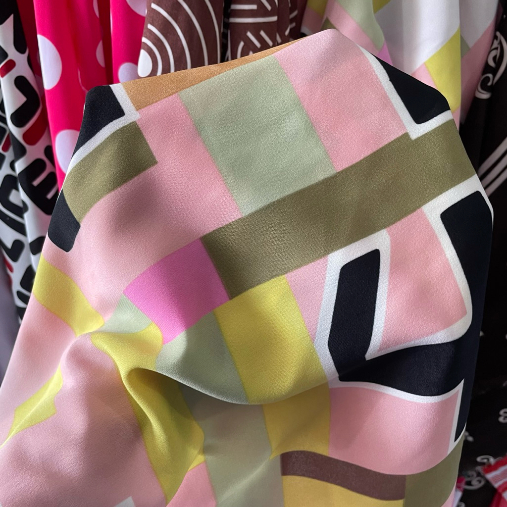 kain wolpeach motif abstrak premium - kain soft wolfis - kain wolfis premium - kain monalisa motif a