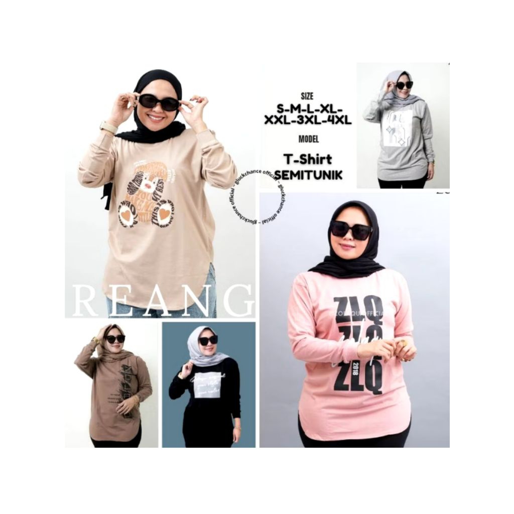 Zolaqu Original 2026 Motif Terbaru M-L-XL-XXL Peach Pink Lengan Panjang Jumbo Katun Korea Hijab Styl