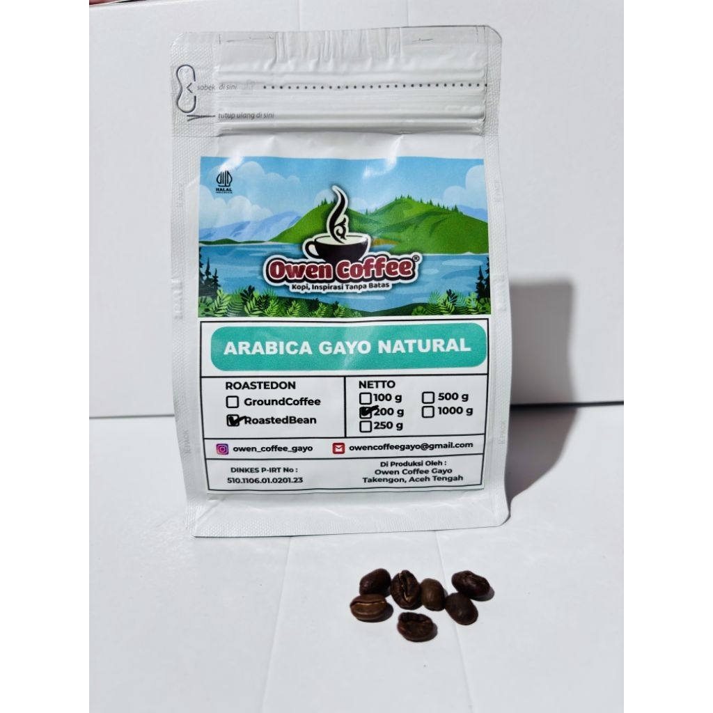 

Kopi Arabika Gayo Natural 250gr