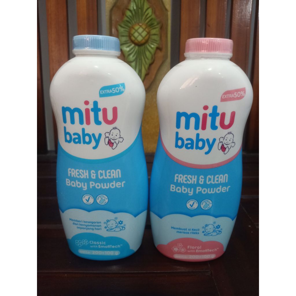 Mitu Baby Powder Bedak Bayi 300 gr