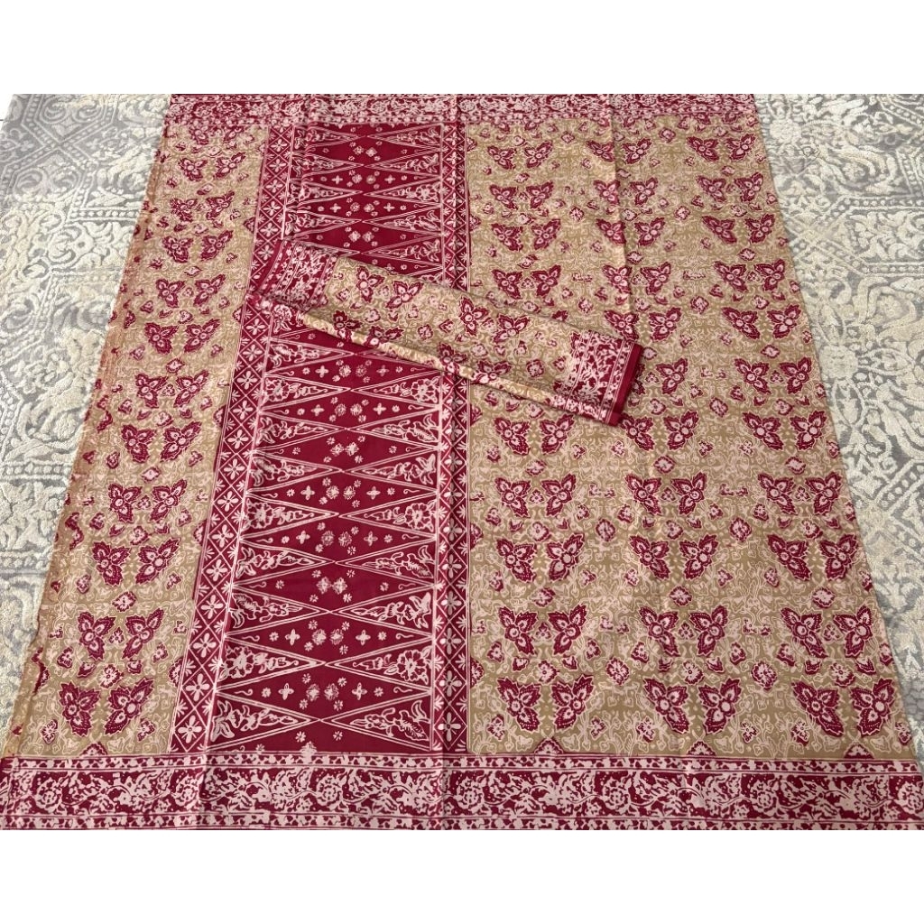 [ARbatik] Batik Jambi - Set kain sarung + selendang katun halus 025